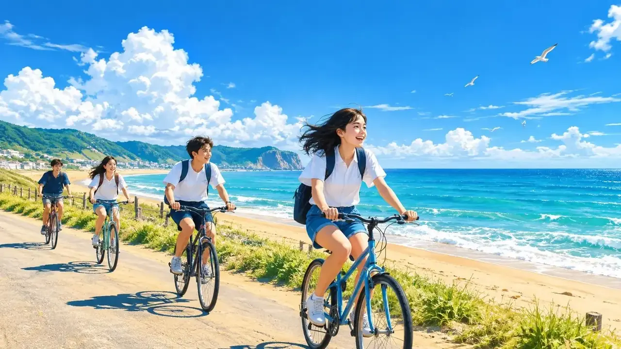 浪花吻过的夏天 - 黄果短剧 《浪花吻过的夏天》短剧推荐海报 - 黄果短剧